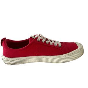 Cariuma Shoes Womens 9.5/Mens 8 OCA Rio Brasil Canvas Low Sneakers Red Shoes